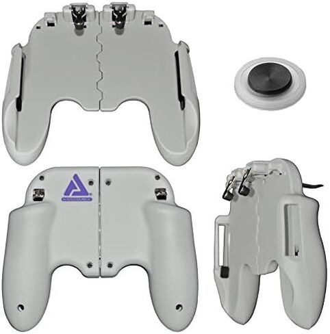 Mobile Game Controller PUBG Mobile Controller Gamepad with Joystick Mobile Trigger for 4-7 Inch Mobile Phones (Black/Gold) in Saudi Arabia
