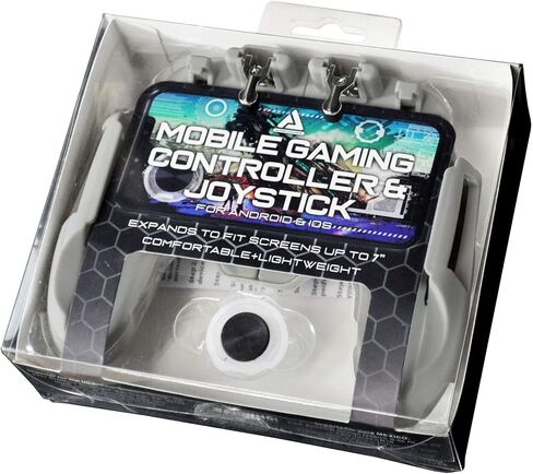Mobile Game Controller PUBG Mobile Controller Gamepad with Joystick Mobile Trigger for 4-7 Inch Mobile Phones (Black/Gold) in Saudi Arabia