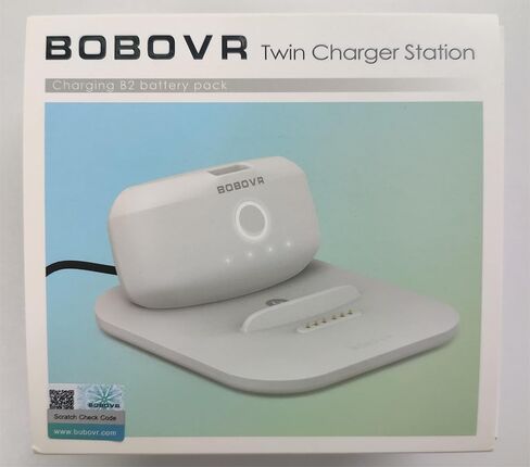 BOBOVR Twin Charger Dock Combo for B2 Battery Pack/M3 Pro Head Strap, Magnetically Supply Power to 2 B2 Battery Packs（Not Compatible with S3 Pro） in Kuwait