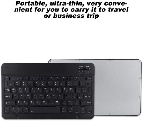 توسوني كيبورد USB مع كيبورد باللغة الانجليزية الروسية 80 - كيبورد بلوتوث 10.1 انش خفيفة الوزن مقاومة للماء عريضة للغاية مضادة للغبار in Kuwait