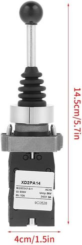 Oumefar 1Pc 4 Position Locked Latching Joystick Switch 4NO Type XD2PA14 Joystick Switch Durable Joystick Controllers for Electrical Circuits in Saudi Arabia