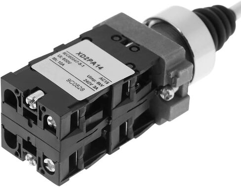 Oumefar 1Pc 4 Position Locked Latching Joystick Switch 4NO Type XD2PA14 Joystick Switch Durable Joystick Controllers for Electrical Circuits in Saudi Arabia