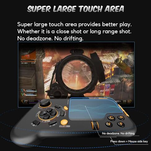 DarkWalker ShotPad FPS Touchpad Game Controller for PS5 / PS4 / PC/Steam/Xbox One/Xbox Series S|X in Saudi Arabia