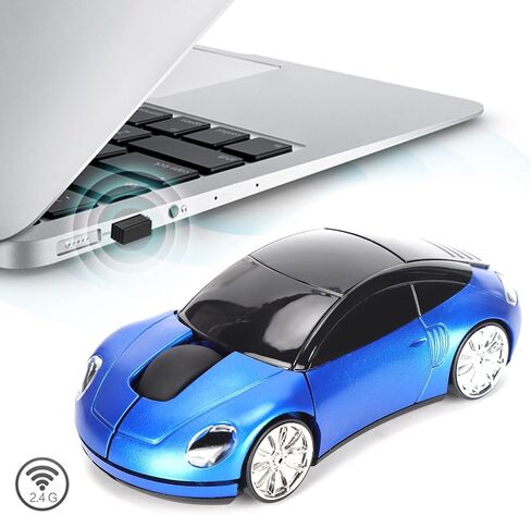 ASHATA 2.4G Car Mouse with USB Reciver 1600DPI Optical Mouse for PC Computer Laptop Tablet, High Cute Mouse for XP//Win7/ME/2000/for OS (Pink) in Saudi Arabia