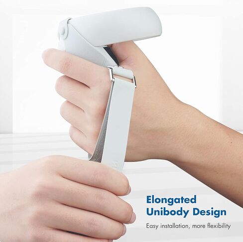 غطاء حماية من السيليكون بتصميم KIWI مزود بأشرطة للمفاصل متوافق مع ملحقات Quest 2 (أسود + رمادي-أبيض) in Kuwait