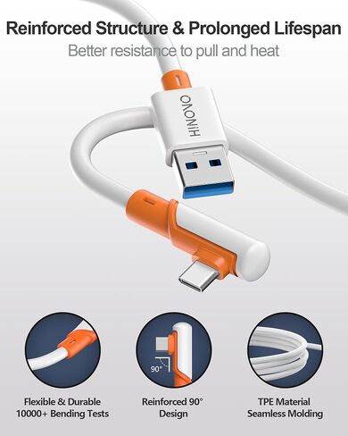 HINOVO Link Cable Compatible for Quest 2/1/Pico 4, Long Cable Accessories for Rift S/Steam VR Games, USB 3.0 Type C to C High Speed Data Transfer Charging Cord for Gaming PC in Saudi Arabia