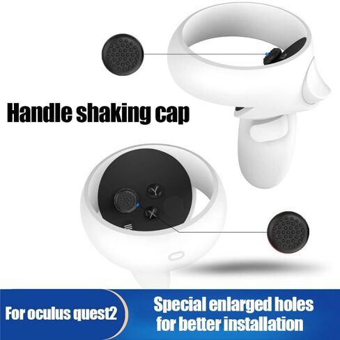 Face Cover Pad for Oculus Quest 2, Face Cover Replacement Sweat-Proof PU Foam Cushion with Lens Protector and Thumb Button Cap in Saudi Arabia