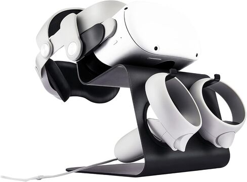 جي ام ار في ار مجموعة ملحقات حزام راس قابلة للتعديل من خليط معدني من الالومنيوم متوافقة مع اوكولوس كويست 2 تجعل سماعة الواقع الافتراضي ووحدة التحكم باللمس اكثر امانا، حزام راس معزز للدعم والراحة في in Kuwait