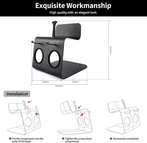 جي ام ار في ار مجموعة ملحقات حزام راس قابلة للتعديل من خليط معدني من الالومنيوم متوافقة مع اوكولوس كويست 2 تجعل سماعة الواقع الافتراضي ووحدة التحكم باللمس اكثر امانا، حزام راس معزز للدعم والراحة في in Kuwait