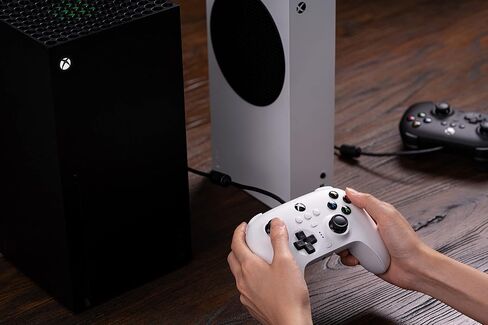 8Bitdo Ultimate Wired Controller for Xbox Series X, Xbox Series S, Xbox One, Windows 10 & Windows 11 - Officially Licensed (White) in Saudi Arabia