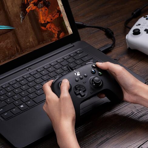 8Bitdo Ultimate Wired Controller for Xbox Series X, Xbox Series S, Xbox One, Windows 10 & Windows 11 - Officially Licensed (White) in Saudi Arabia