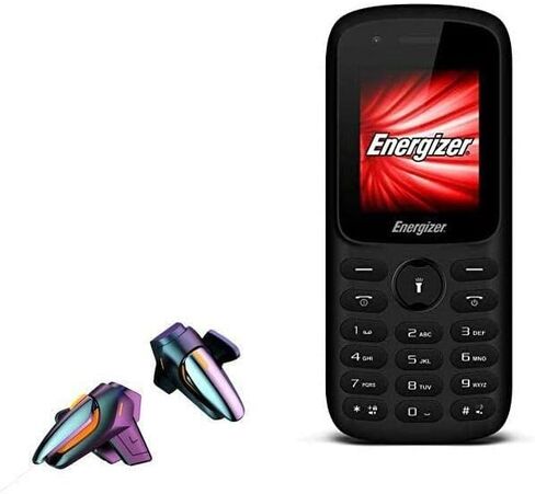 BoxWave Gaming Gear Compatible with Energizer E11 (Gaming Gear by BoxWave) - Touchscreen QuickTrigger, Trigger Buttons Quick Gaming Mobile FPS for Energizer E11 - Jet Black in Saudi Arabia