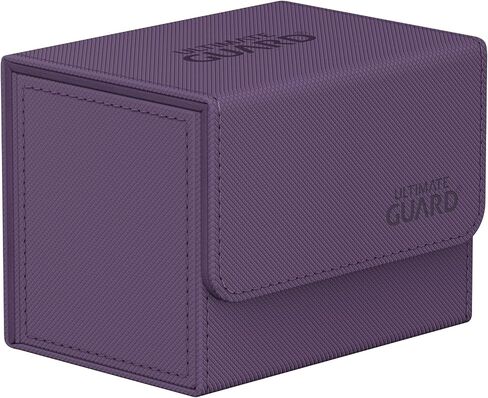 Ultimate Guard Sidewinder 80+, Deck Box for 80 Double-Sleeved TCG Cards, Black, Magnetic Closure & Microfiber Inner Lining for Secure Storage in Saudi Arabia