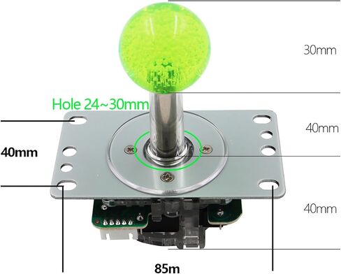 SJ@JX Arcade Game LED Controller Lamp USB Encoder Gamepad Cherry MX Microswitch Light Button 4-8way LED Joystick for Nintendo Switch PC PS3 Raspberry Pi MAME in Kuwait