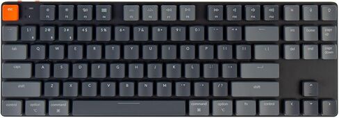 Keychron K1 SE، 87 مفتاحًا لوحة مفاتيح ميكانيكية سلكية بلوتوث/USB فائقة النحافة مع إضاءة خلفية LED RGB، مفتاح Gateron ميكانيكي أحمر منخفض قابل للتبديل السريع متوافق مع نظام التشغيل Mac Windows in Kuwait