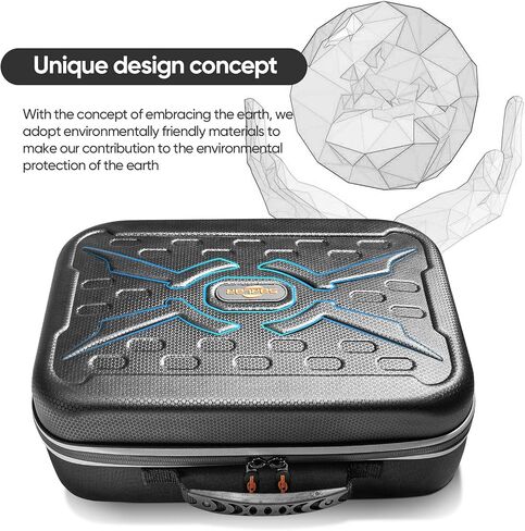 SARLAR Fashion Travel Protective Case for Oculus Meta Quest 3S/Quest 3/Quest 2/Vision Pro VR Gaming Headset and Touch Controllers Accessories Carrying Bag,Include Lens Protection Cover in Kuwait