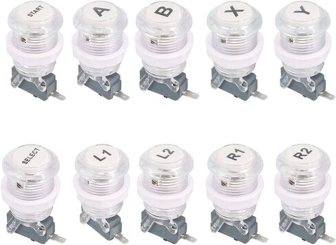 10x Arcade Button Happ Style 28mm Standard Push Button in Kuwait