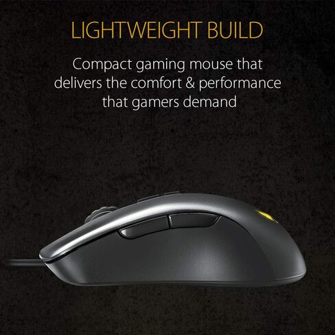 ASUS TUF Gaming M3 Ergonomic Wired RGB Gaming Mouse with 7000-dpi Sensor, Lightweight Build, Durable Coating, Heavy-Duty switches, Seven programmable Buttons and Aura Sync in Saudi Arabia