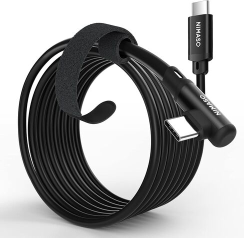 كابل وصلة USB 3.0 من NIMASO بطول 10 أقدام، متوافق مع Meta/Oculus Quest 2 / Quest1، كابل نقل بيانات الكمبيوتر عالي السرعة USB C إلى USB C لسماعات الواقع الافتراضي وأجهزة الكمبيوتر المخصصة للألعاب in Kuwait