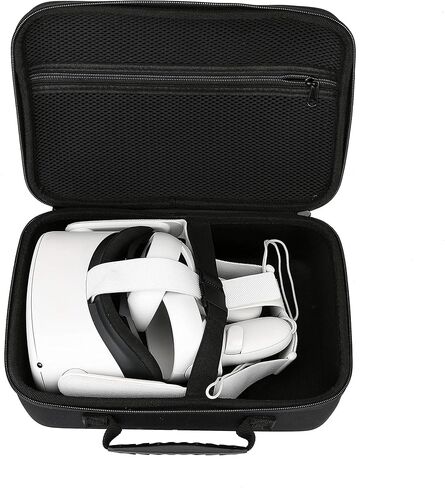 Carrying Case for Quest 2 & Oculus Quest, VR Gaming Headsets and Controllers Accessories, Hard Travel Case Protective Storage Case with Shoulder Strap in Saudi Arabia