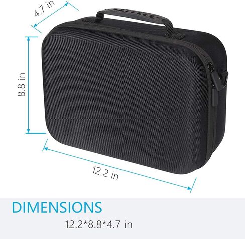 Carrying Case for Quest 2 & Oculus Quest, VR Gaming Headsets and Controllers Accessories, Hard Travel Case Protective Storage Case with Shoulder Strap in Saudi Arabia
