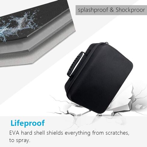 Carrying Case for Quest 2 & Oculus Quest, VR Gaming Headsets and Controllers Accessories, Hard Travel Case Protective Storage Case with Shoulder Strap in Saudi Arabia