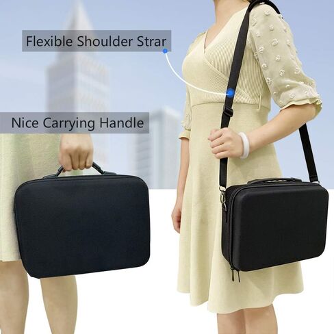 Carrying Case for Quest 2 & Oculus Quest, VR Gaming Headsets and Controllers Accessories, Hard Travel Case Protective Storage Case with Shoulder Strap in Saudi Arabia