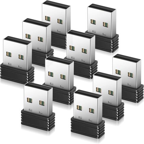 AUEDROT Mouse Jiggler محرك ماوس USB غير قابل للاكتشاف، لا يتطلب أي برامج للكمبيوتر، جهاز محاكاة حركة الماوس الصغير الأوتوماتيكي بدون سائق يبقي الكمبيوتر/الكمبيوتر المحمول مستيقظًا، التوصيل والتشغيل (5 قطع) in Kuwait