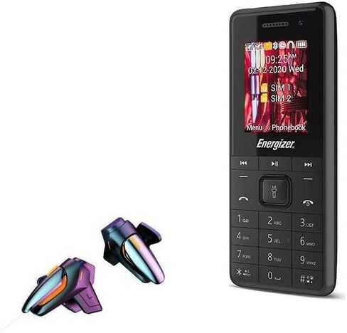 BoxWave Gaming Gear Compatible with Energizer E3 (Gaming Gear by BoxWave) - Touchscreen QuickTrigger, Trigger Buttons Quick Gaming Mobile FPS for Energizer E3 - Jet Black in Saudi Arabia
