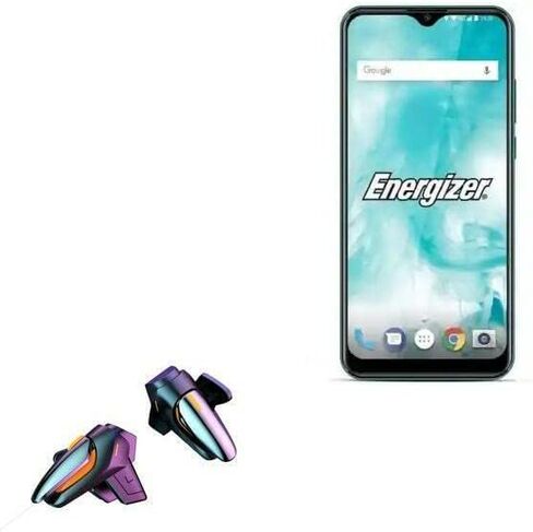 BoxWave Gaming Gear Compatible with Energizer Ultimate U710S (Gaming Gear by BoxWave) - Touchscreen QuickTrigger, Trigger Buttons Quick Gaming Mobile FPS for Energizer Ultimate U710S - Jet Black in Saudi Arabia