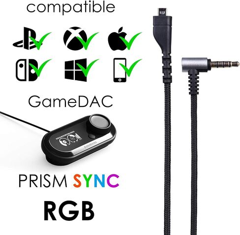 KeyEntre Replacement Audio Cable for SteelSeries Arctis 3, Arctis Pro, Arctis 5, Arctis 7, Arctis Pro Gaming Headset 2m/6.5 Feet (Male to Female) in Saudi Arabia