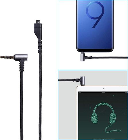 KeyEntre Replacement Audio Cable for SteelSeries Arctis 3, Arctis Pro, Arctis 5, Arctis 7, Arctis Pro Gaming Headset 2m/6.5 Feet (Male to Female) in Saudi Arabia