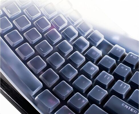 Silicone Keyboard Skin Cover Compatible for Corsair K100 RGB Mechanical Gaming Keyboard, Corsair K100 RGB Optical-Mechanical Gaming Keyboard (Clear) in Saudi Arabia