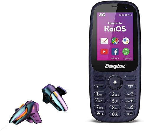 BoxWave Gaming Gear Compatible with Energizer E241s (Gaming Gear by BoxWave) - Touchscreen QuickTrigger, Trigger Buttons Quick Gaming Mobile FPS for Energizer E241s - Jet Black in Saudi Arabia