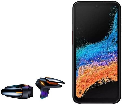 BoxWave Gaming Gear Compatible with Samsung Galaxy XCover6 Pro (Gaming Gear by BoxWave) - Touchscreen QuickTrigger Auto, Trigger Buttons Autofire Gaming Mobile FPS - Jet Black in Saudi Arabia