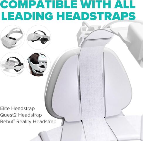 Rebuff Reality VR Power 2 - VR Headsets Battery Pack Compatible with Oculus Quest 2, 10,000mAh Extended 8 Hrs of Playtime and Lightweight Design, Counter Balance with Improved Comfort in Kuwait