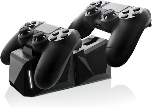 Nyko Charge Block Duo - 2 Port Controller Charging Station with Patented Charging Dongles and Micro-USB/AC Power Cord for PlayStation 4 in Saudi Arabia