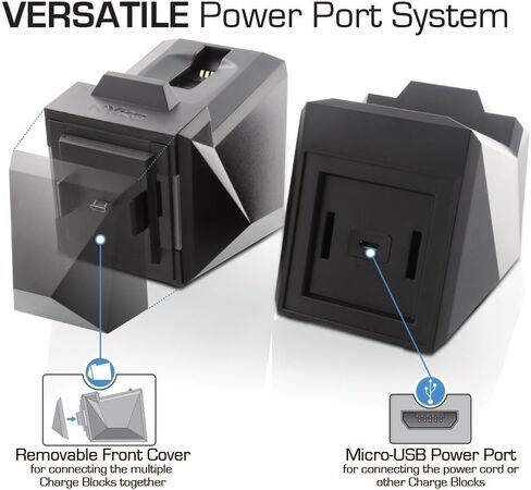 Nyko Charge Block Duo - 2 Port Controller Charging Station with Patented Charging Dongles and Micro-USB/AC Power Cord for PlayStation 4 in Saudi Arabia