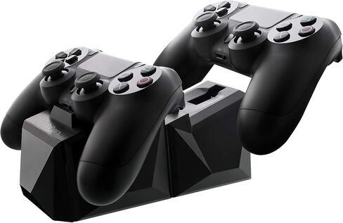 Nyko Charge Block Duo - 2 Port Controller Charging Station with Patented Charging Dongles and Micro-USB/AC Power Cord for PlayStation 4 in Saudi Arabia