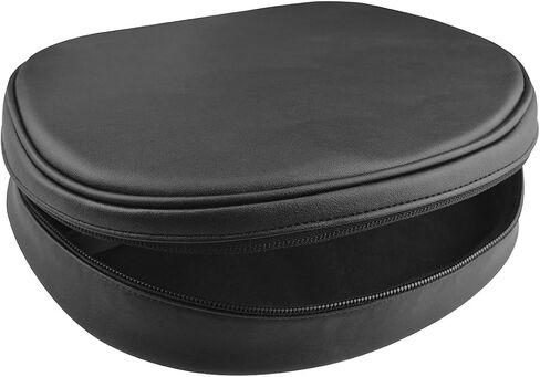 Geekria Headphones Pouch Compatible with Turtle Beach, Razer, Corsair, Logitech, Hyperx Case, Replacement Protective Travel Carrying Bag with Cable Storage (Black PU) in Saudi Arabia