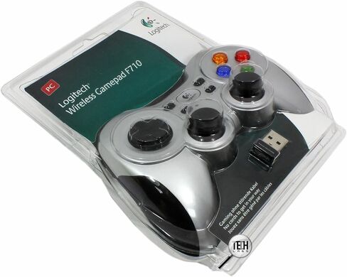 Logitech G F710 Wireless Gamepad, 2.4 GHz Wireless with USB Nano-Receiver, Controller Dual Vibration Feedback, 4 Switch D-Pad, PC - Grey/Black in Saudi Arabia