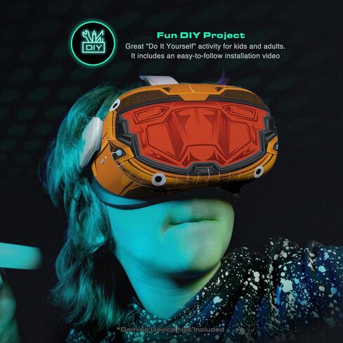 Easy-to-Apply Oculus Quest 2 Carnivore Villain Black Red Spider Skin Sticker Wrap DIY Accessories - Oculus Quest 2 - Stickers Skins Full Wrap Decal Protective Decal Kit (Fish-Orange) in Kuwait