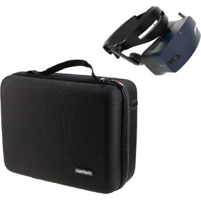 حافظة/غطاء صلب متين باللون الأسود من Navitech مع حزام كتف متوافق مع سماعة الرأس Acer OJO 500 Windows Mixed Reality/VR in Kuwait
