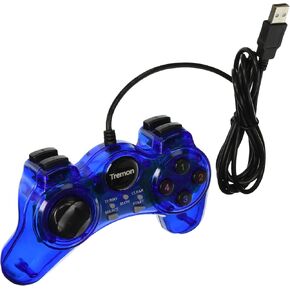 PC USB JOYPAD GAMEPAD GAME CONTROLLER JOYSTICK BLUE [Windows] in Saudi Arabia