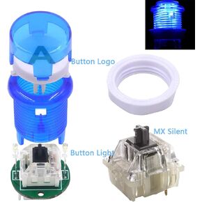 Arcade Button LED DIY Kit Controller Mechanical Microswitch Push Buttons in Saudi Arabia