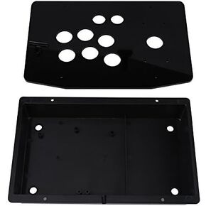 WALFRONT Acrylic Panel and Case Manual Joystick DIY Set Kits Replacement for Arcade Game, Machine Cabinet Controller DIY Kit Black in Kuwait