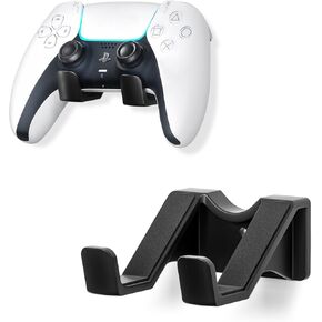 Liboer Universal Game Controller Stand حامل تثبيت على الحائط، شماعة بلاستيكية لسماعات الألعاب، مناسبة لجهاز الكمبيوتر Xbox Switch PS5 ملحقات سماعات الرأس (قطعتان) in Kuwait