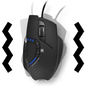 بي بي SM35 هابيتيك ماوس العاب ، خفيف الوزن ومريح USB ، 6 أزرار، قابل للتعديل 12000 نقطة في البوصة (6 خطوات)، غطاء قابل للتبديل للكمبيوتر المحمول نوت بوك ماك بوك (بني غامق وأسود) in Kuwait