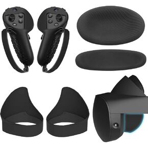 Controller Grips Cover + Light Blocker + (Front/Rear) Silicone Cushion Pad Protector Cover Compatible for Meta Quest Pro, Lens Hood, Shading Cover with Meta Quest Pro Accessories Kit. in Kuwait