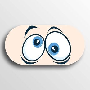 KCD VR Headset Controller Decal Sticker - Oculus Quest 2 Front Eyes Skin - Blue Googly in Saudi Arabia